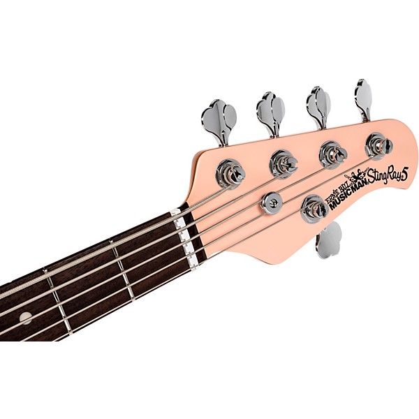 Ernie Ball Music Man StingRay5 Special H 5-String Electric Bass Guitar Pueblo Pink