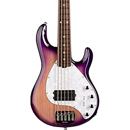 Ernie Ball Music Man StingRay5 Specia... Ernie Ball Music Man StingRay5 Special H 5-String Electric Bass Guitar Purple Sunset