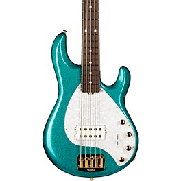 Ernie Ball Music Man StingRay5 Specia... Ernie Ball Music Man StingRay5 Special H 5-String Electric Bass Guitar Ocean Sparkle