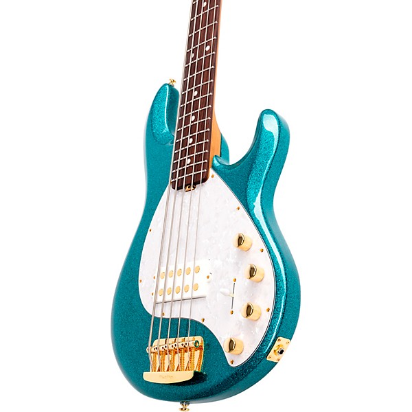 Ernie Ball Music Man StingRay5 Special H 5-String Electric Bass Guitar Ocean Sparkle