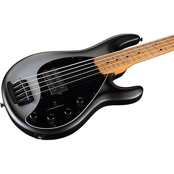 Ernie Ball Music Man StingRay5 Special H 5-String Electric Bass Guitar Black Rock