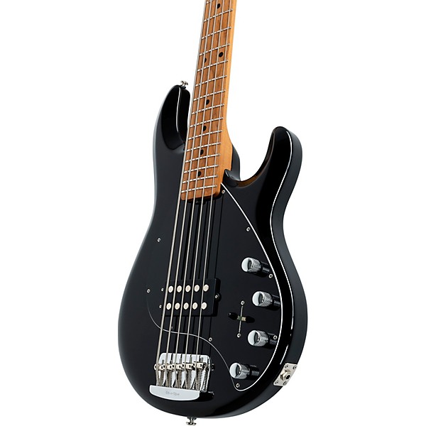 Ernie Ball Music Man StingRay5 Special H 5-String Electric Bass Guitar Black and Chrome