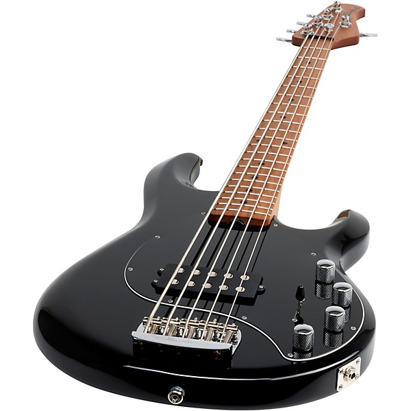 Ernie Ball Music Man StingRay5 Special H 5-String Electric Bass Guitar Black and Chrome
