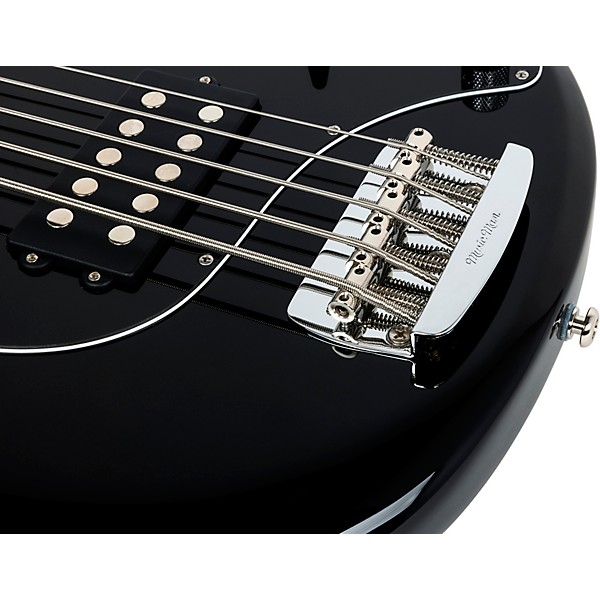 Ernie Ball Music Man StingRay5 Special H 5-String Electric Bass Guitar Black and Chrome