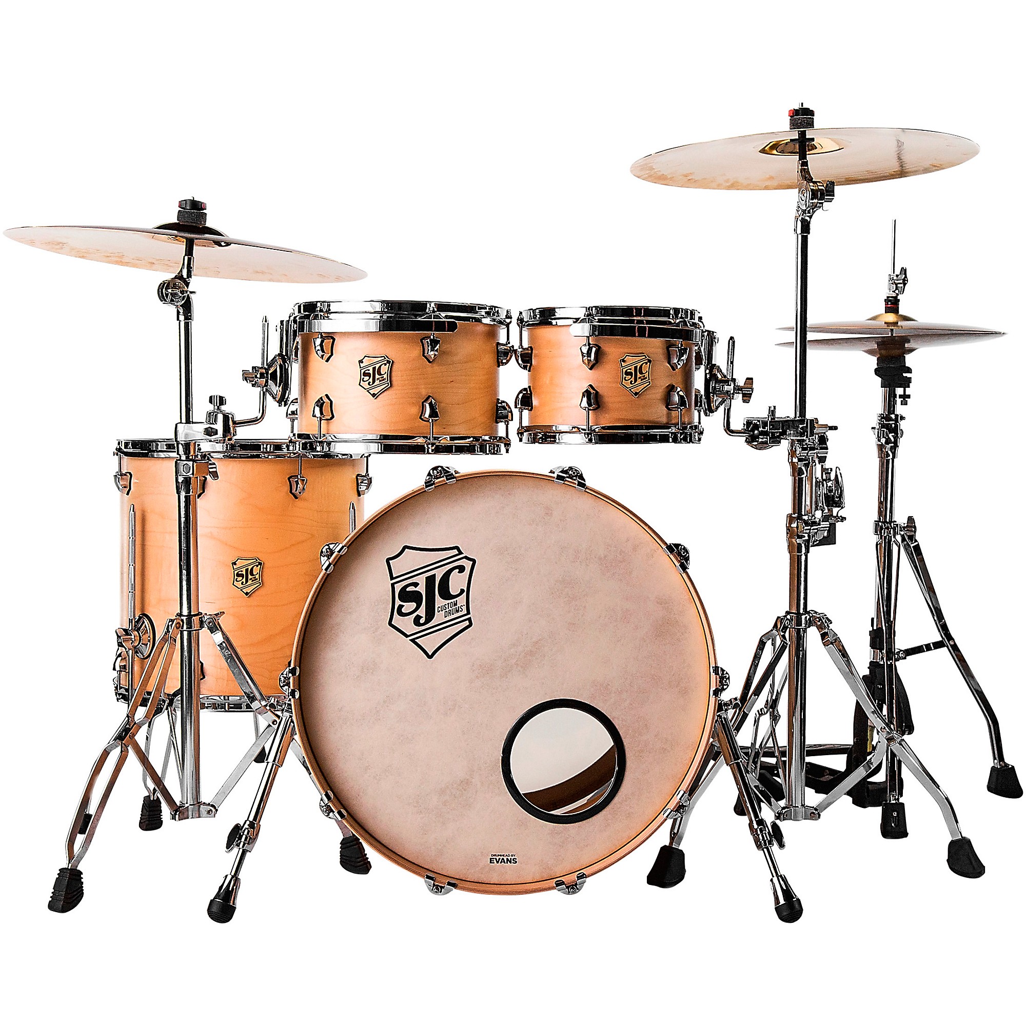 SJC Drums Tour Series 4-Piece Shell Pack Natural Satin | Guitar Center