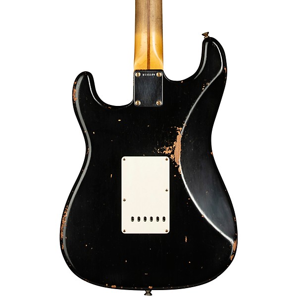 Fender Custom Shop 1958 Stratocaster Journeyman Relic Electric Guitar Masterbuilt by Todd Krause Black