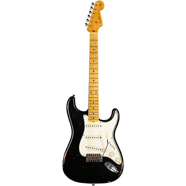 Fender Custom Shop 1958 Stratocaster Journeyman Relic Electric Guitar Masterbuilt by Todd Krause Black