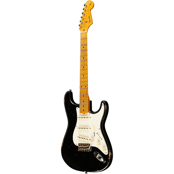 Fender Custom Shop 1958 Stratocaster Journeyman Relic Electric Guitar Masterbuilt by Todd Krause Black