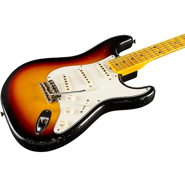 Fender Custom Shop 1958 Stratocaster Journeyman Relic Electric Guitar Masterbuilt by Todd Krause 3-Color Sunburst