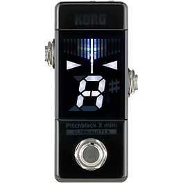 KORG Pitchblack X Mini Chromatic Pedal Tuner Black