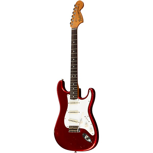 Fender Custom Shop 1969 Stratocaster Journeyman Relic Electric Guitar Masterbuilt by Greg Fessler Candy Apple Red