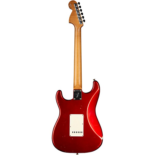 Fender Custom Shop 1969 Stratocaster Journeyman Relic Electric Guitar Masterbuilt by Greg Fessler Candy Apple Red