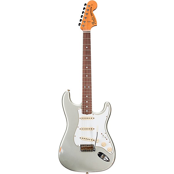 Fender Custom Shop 1969 Stratocaster Journeyman Relic Electric Guitar Masterbuilt by Greg Fessler Inca Silver