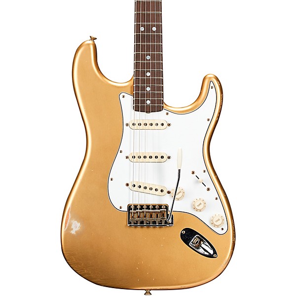 Fender Custom Shop 1969 Stratocaster Journeyman Relic Electric Guitar Masterbuilt by Greg Fessler Aztec Gold