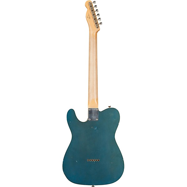 Fender Custom Shop 1963 Telecaster Custom Journeyman Relic Electric Guitar Masterbuilt by Paul Waller Aged Lake Placid Blue