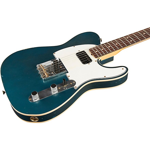 Fender Custom Shop 1963 Telecaster Custom Journeyman Relic Electric Guitar Masterbuilt by Paul Waller Aged Lake Placid Blue