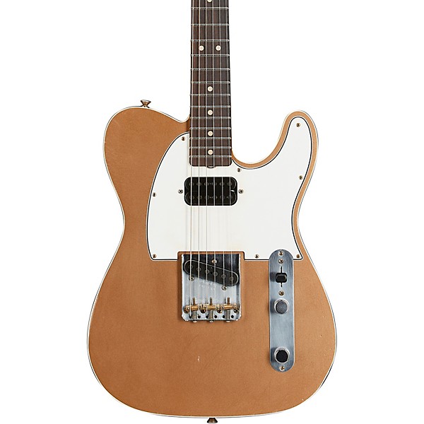 Fender Custom Shop 1963 Telecaster Custom Journeyman Relic Electric Guitar Masterbuilt by Paul Waller Aged Firemist Gold