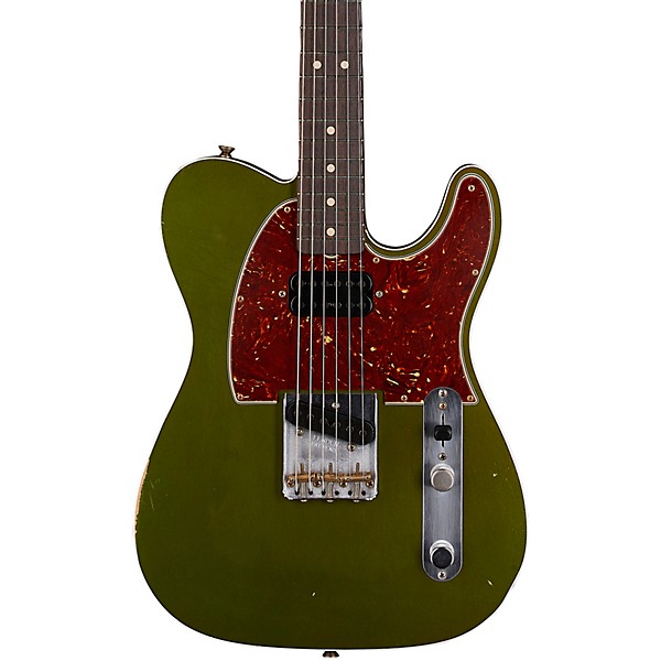 Fender Custom Shop 1963 Telecaster Custom Journeyman Relic Electric Guitar Masterbuilt by Paul Waller Aged Cadillac Green