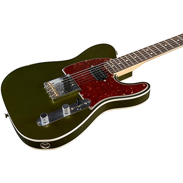 Fender Custom Shop 1963 Telecaster Custom Journeyman Relic Electric Guitar Masterbuilt by Paul Waller Aged Cadillac Green