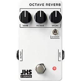 JHS Pedals 3 Series Octave Reverb Effects Pedal White