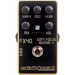 Open Box Catalinbread Soft Focus Shoegaze Plate Reverb Effects Pedal Level 1 Gold