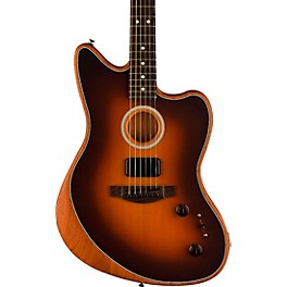 Fender Acoustasonic ... Fender Acoustasonic Player Jazzmaster Sitka Spruce-Mahogany Acoustic-Electric Guitar 2-Color Sunburst