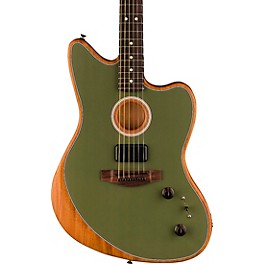 Fender Acoustasonic Pla... Fender Acoustasonic Player Jazzmaster Sitka Spruce-Mahogany Acoustic-Electric Guitar Antique Olive