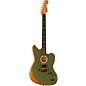 Fender Acoustasonic Player Jazzmaster Sitka Spruce-Mahogany Acoustic-Electric Guitar Antique Olive