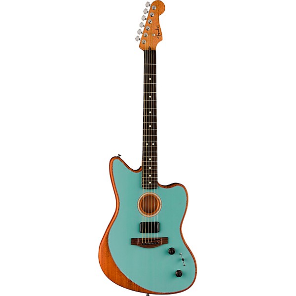 Fender Acoustasonic Player Jazzmaster Sitka Spruce-Mahogany Acoustic-Electric Guitar Ice Blue