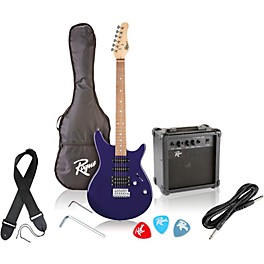 Rogue RR100 Rocketeer Electric Guitar Pack Purple Sky