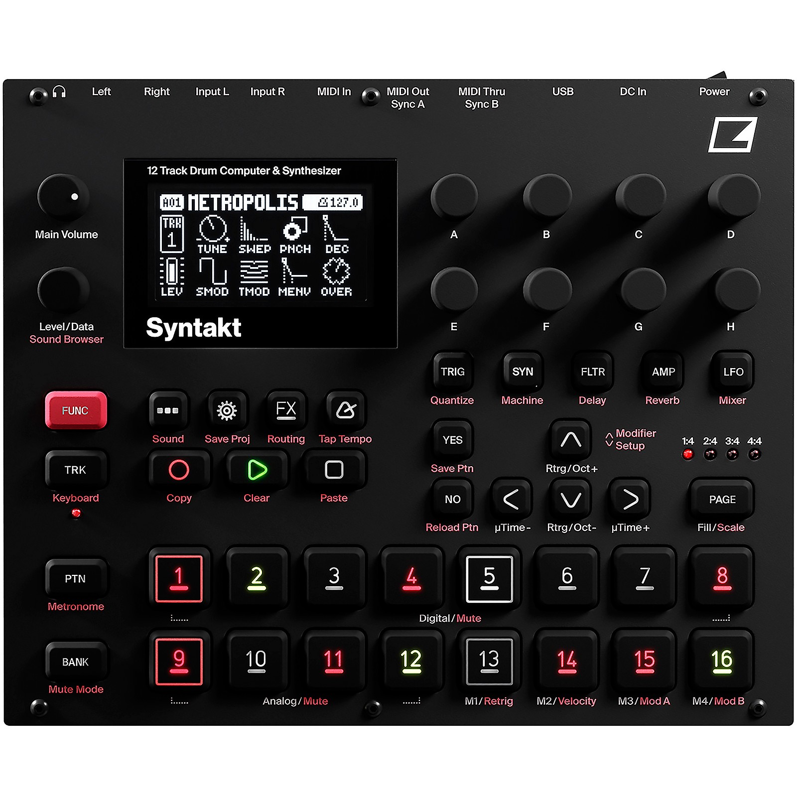 Elektron Syntakt Drum Computer and Synthesizer | Guitar Center