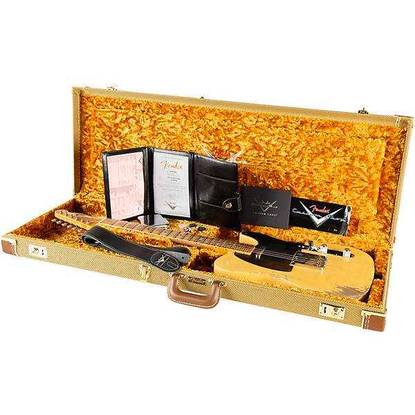 Fender Custom Shop Limited-Edition '53 Telecaster Heavy Relic Electric Guitar Aged Nocaster Blonde