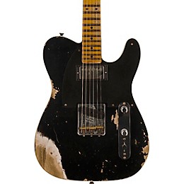 Fender Custom Shop Limited Edition '53 HS Tele Custom Heavy Relic Electric Guitar Aged Black