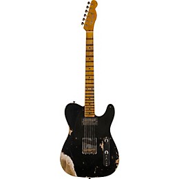 Fender Custom Shop Limited Edition '53 HS Tele Custom Heavy Relic Electric Guitar Aged Black