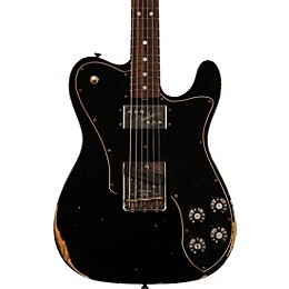 Fender Custom Shop Limited Edition '70s Tele Custom Relic Electric Guitar Aged Black