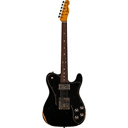 Fender Custom Shop Limited Edition '70s Tele Custom Relic Electric Guitar Aged Black