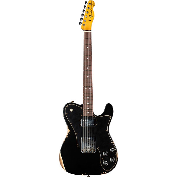 Fender Custom Shop Limited Edition '70s Tele Custom Relic Electric Guitar Aged Black