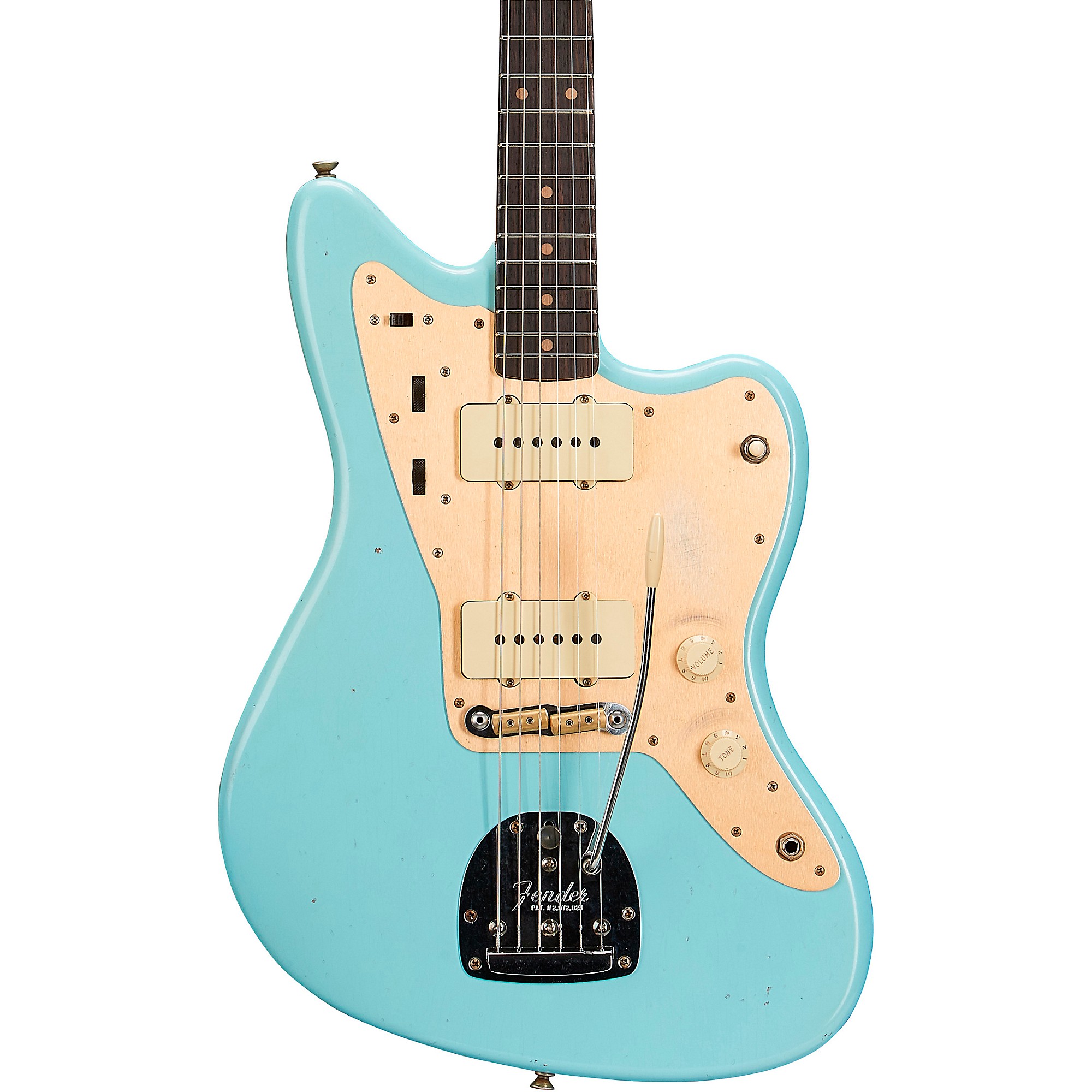 Fender Custom Shop Limited-Edition '59 Jazzmaster Journeyman Relic Electric  Guitar Faded Aged Daphne Blue