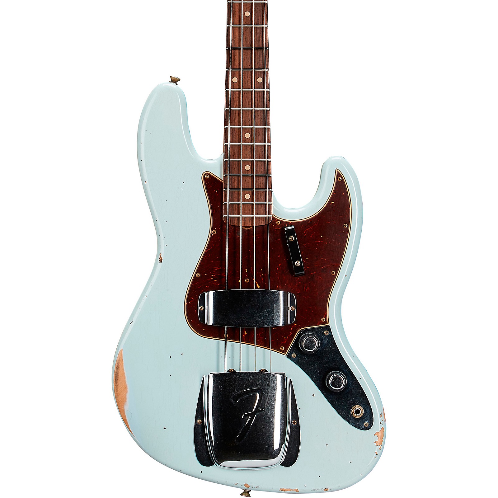 Fender Custom Shop Limited-Edition '60 Jazz Bass Relic Super Faded Aged  Sonic Blue