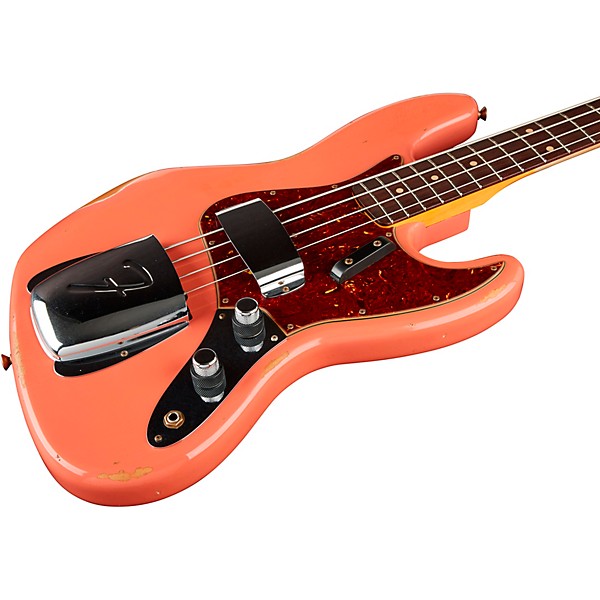 Fender Custom Shop Limited-Edition '60 Jazz Bass Relic Super Faded Aged Tahitian Coral