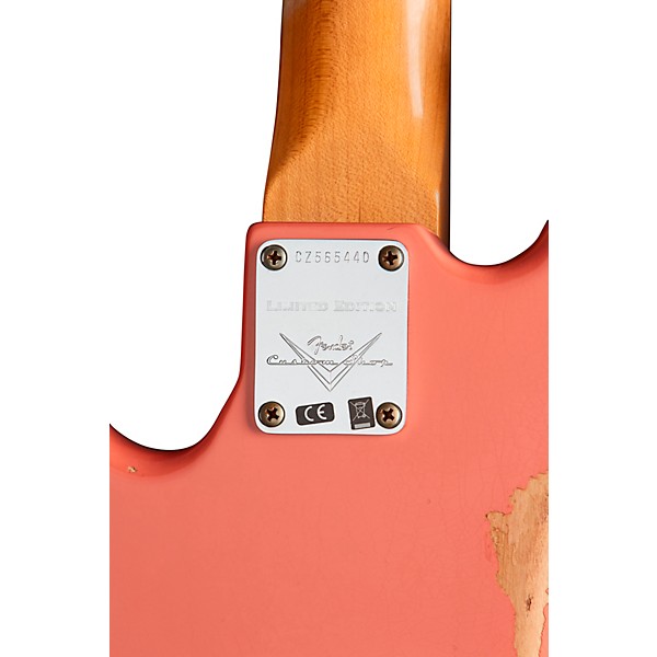 Fender Custom Shop Limited-Edition '60 Jazz Bass Relic Super Faded Aged Tahitian Coral