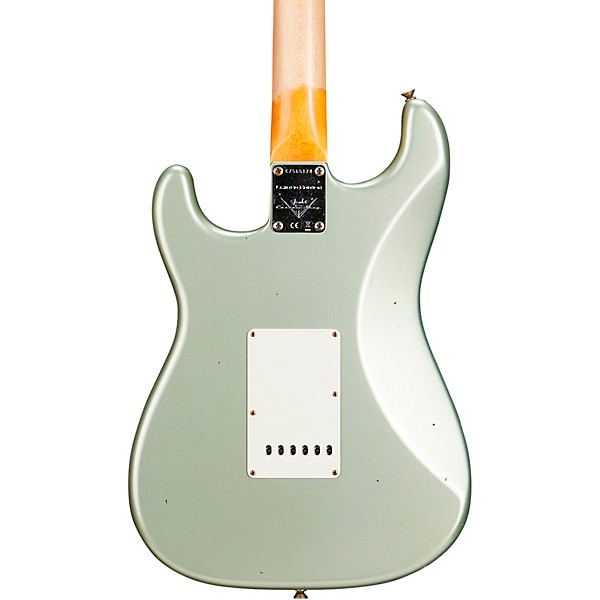 Fender Custom Shop Limited-Edition '59 Stratocaster Journeyman Relic Electric Guitar Super Faded Aged Sage Green Metallic
