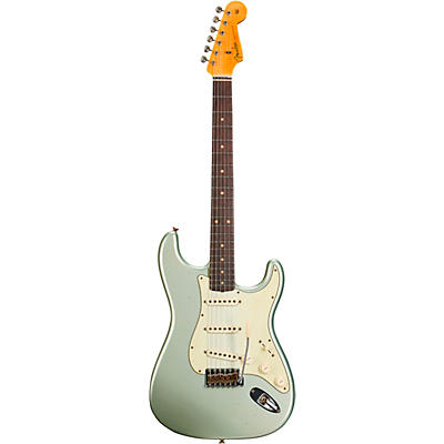 Fender Custom Shop Limited Edition '59 Stratocaster Journeyman Relic Electric Guitar Super Faded Aged Sage Green Metallic for sale