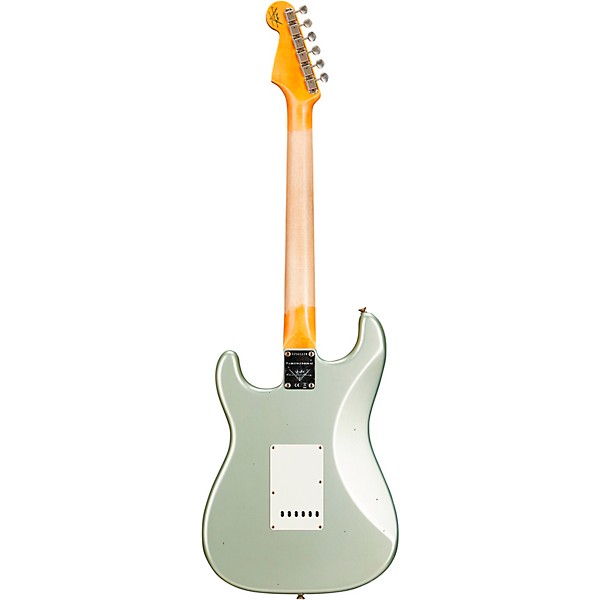 Fender Custom Shop Limited Edition '59 Stratocaster Journeyman Relic Electric Guitar Super Faded Aged Sage Green Metallic