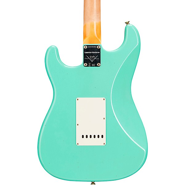 Fender Custom Shop Limited Edition '59 Stratocaster Journeyman Relic Electric Guitar Super Faded Aged Seafoam Green