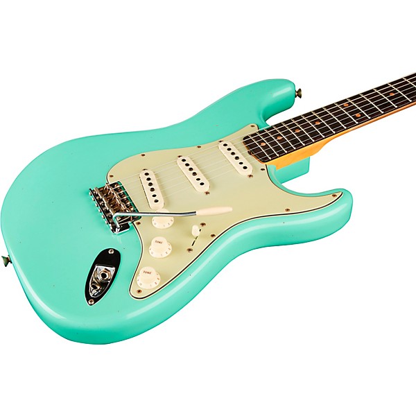 Fender Custom Shop Limited Edition '59 Stratocaster Journeyman Relic Electric Guitar Super Faded Aged Seafoam Green