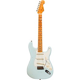 Fender Custom Shop Limited-Edition '56 Stratocaster Relic Electric Guitar Super Faded Aged Sonic Blue