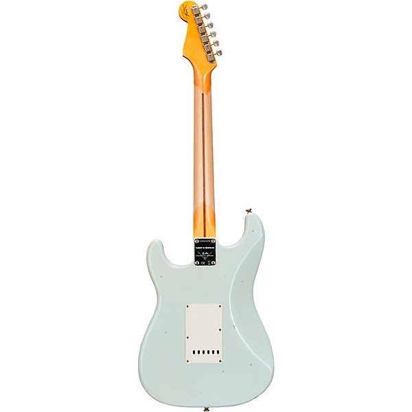 Fender Custom Shop Limited-Edition '56 Stratocaster Relic Electric Guitar Super Faded Aged Sonic Blue