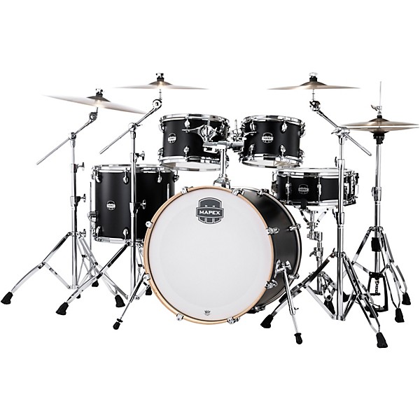 Mapex Mars Maple Rock 5-Piece Shell Pack With 22" Bass Drum Matte Black