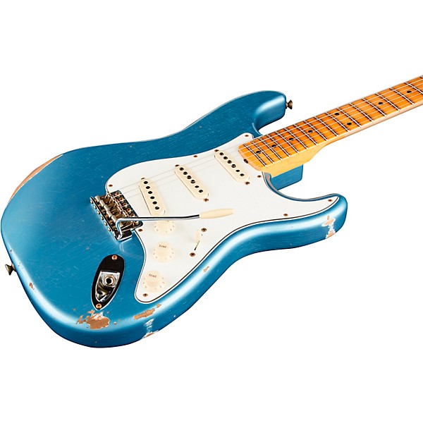 Fender Custom Shop Limited-Edition Tomatillo Stratocaster Special Relic Electric Guitar Super Faded Aged Lake Placid Blue